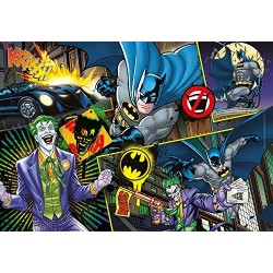 Clementoni - 25708 - Supercolor Puzzle - Batman - 104 pezzi - Made in Italy - puzzle bambini 6 anni+