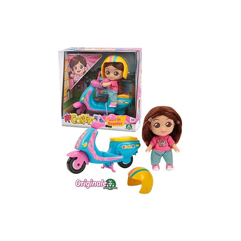 Me Contro Te- Giochi Preziosi Mini Doll 12 cm Sofi in Scooter, Multicolore, MEC29000