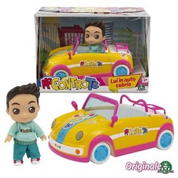 Me Contro Te- Giochi Preziosi Mini Doll 12 cm Luì in Auto Cabrio, Multicolore, MEC30000