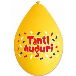 Palloncini Tanti Auguri 8 Pz