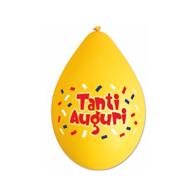 Palloncini Tanti Auguri 8 Pz