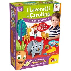 Lisciani Giochi-I Lavoretti di Carotina Storielle Fai da Te Gioco Educativo Prescolari, Multicolore, 85552