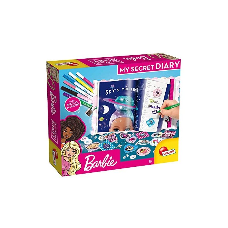 Lisciani Giochi- Barbie My Secret Diary Gioco Creativo, Multicolore, 86030