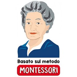 Liscianigiochi Montessori Maxi Laboratorio di Scrittura Gioco Educativo Prescolari, Multicolore, 85620