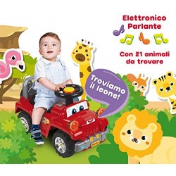 Lisciani Giochi- Carotina Baby Cavalcabile Safari Amici Animali, Multicolore, 89574