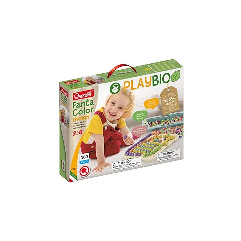 Quercetti - 80903 FantaColor Design Play Bio, Multicolore, 80903