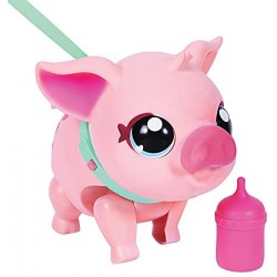 Giochi Preziosi - My Pet Pig - Little Live Pets, Piggly Il mio piccolo maialino, animale interattivo che cammina, balla, mangia,