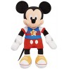 Giochi Preziosi - Topolino - morbido peluche musicale, basta premere la manina per attivare la musica, con funzione sonora e lum