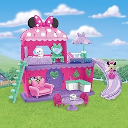 Giochi Preziosi - Minnie - playset casa con Topolina inclusa, 3 ambienti di gioco, 1 cucciolo e tanti accessori inclusi, si gioc