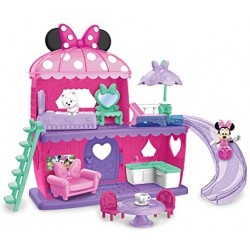 Giochi Preziosi - Minnie - playset casa con Topolina inclusa, 3 ambienti di gioco, 1 cucciolo e tanti accessori inclusi, si gioc