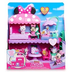 Giochi Preziosi - Minnie - playset casa con Topolina inclusa, 3 ambienti di gioco, 1 cucciolo e tanti accessori inclusi, si gioc