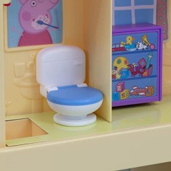 Giochi Preziosi - Peppa Pig- Playset Casa Pop Up, con 3 Stanze Diverse e 2 Personaggi Inclusi, trasportabile per giocare anche f
