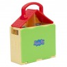 Giochi Preziosi - Peppa Pig- Playset Casa Pop Up, con 3 Stanze Diverse e 2 Personaggi Inclusi, trasportabile per giocare anche f