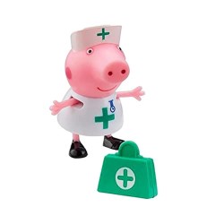 Giochi Preziosi - Peppa Pig - Set Dottori e Infermieri, 6 Personaggi con Accessori a Tema Medico Inclusi, per Insegnare ai Picco