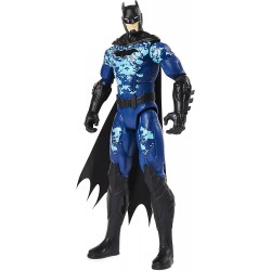 Spin Master - DC COMICS, Batman, Personaggio Bat-Tech con armatura blu da 30 cm, per bambini dai 3 anni in su, SP6060343
