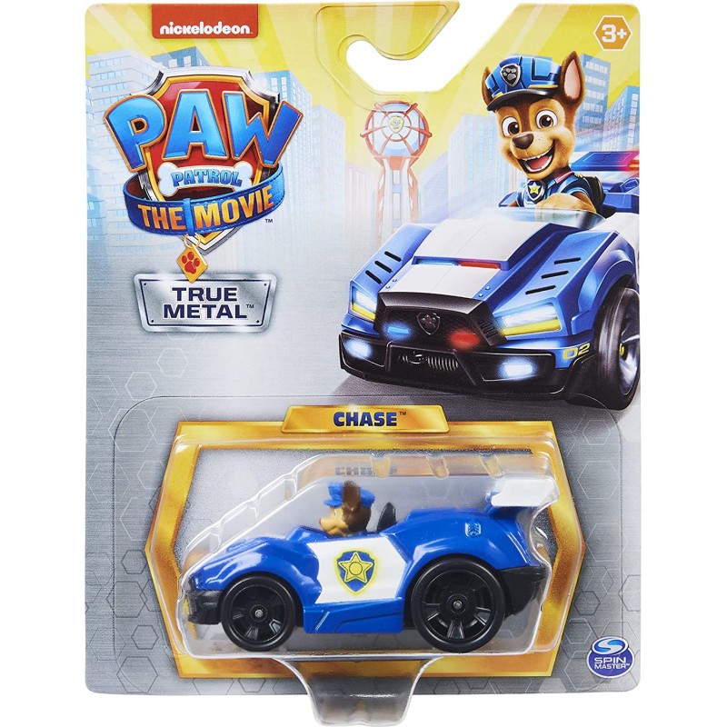 Spin Master - Paw Patrol- 1 Veicolo die-cast. True Metal da Paw Patrol- IL FILM da collezione, in scala 1:55, giocattoli per bam