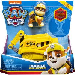 Spin Master - PAW Patrol, bulldozer di Rubble con personaggio da collezione, per bambini dai 3 anni in su, SP6061794