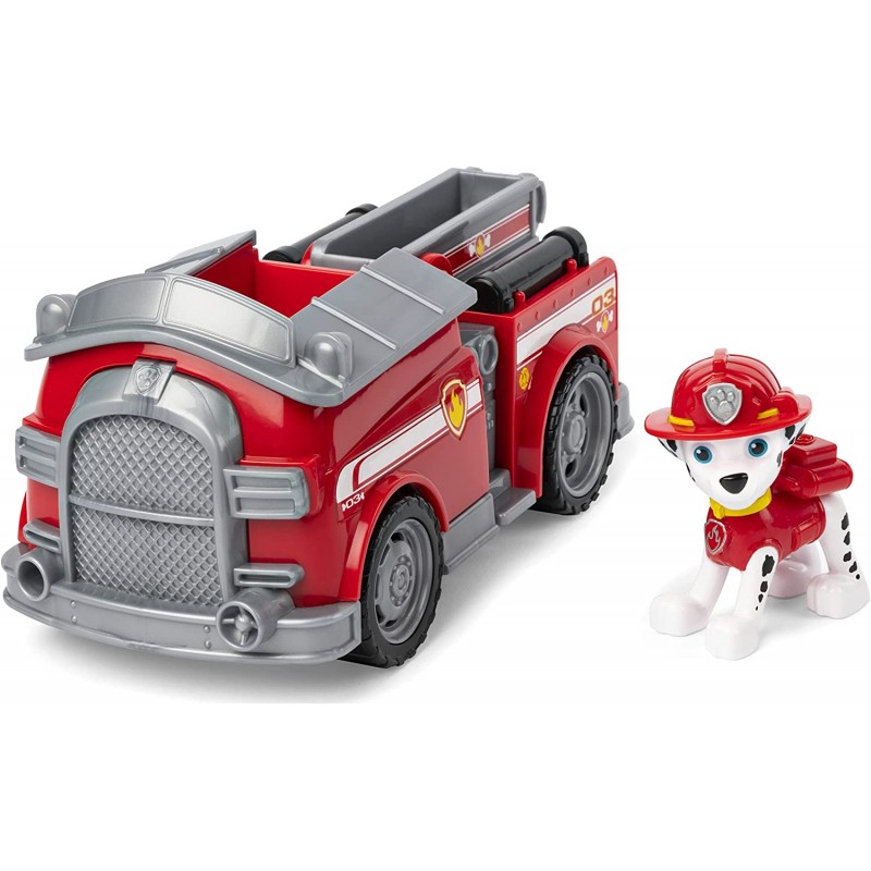 Spin Master - PAW Patrol, camion dei pompieri di Marshall con personaggio  per bambini dai 3 anni