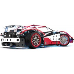 Spin Master - Meccano, Multimodello da 25 Supercar motorizzata, kit di costruzioni con 347 pezzi, attrezzi e fari funzionanti - 