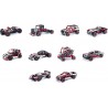 Spin Master - Meccano, Multimodello da 25 Supercar motorizzata, kit di costruzioni con 347 pezzi, attrezzi e fari funzionanti - 