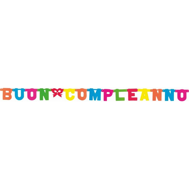 Scritta Colorata B.compleanno 1,60mt
