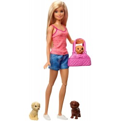 Barbie - Doll/Pets - Puppy Bath Time playset, bambola barbie bagnetto cuccioli, POS210068