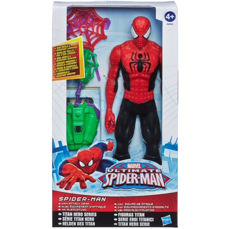 Hasbro - SpiderMan 30cm con Accessori, POS210100