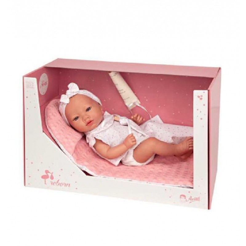 Arias - reborn doll 38cm, rosa, POS210150