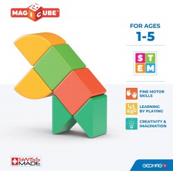 Geomag - Giocattolo Magnetico, Colore Verde, Giallo, Arancione, POS210189