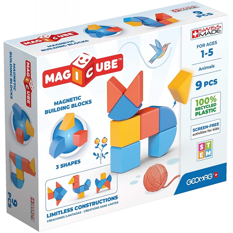 Geomag - magic cube, Colore Giallo, Arancione, Blu, POS210190