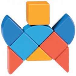 Geomag - magic cube, Colore Giallo, Arancione, Blu, POS210190