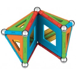 Geomag - Supercolor Costruzioni Magnetiche Per Bambini, Giocattolo Magnetico Linea Green 100% Plastica Riciclata, 52 Pezzi, POS2
