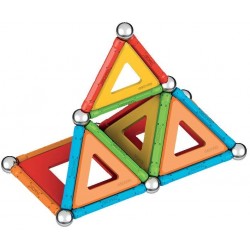 Geomag - Supercolor Costruzioni Magnetiche Per Bambini, Giocattolo Magnetico Linea Green 100% Plastica Riciclata, 52 Pezzi, POS2