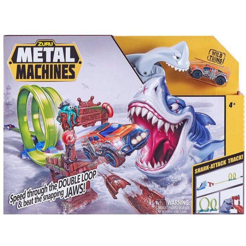 Zuru - Metal Machines, Shark Attack playset, età 4+, POS210095