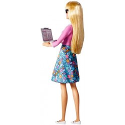 Barbie Bambola Insegnante, con 10 Accessori tra cui Computer e Mappamondo, Giocattolo per Bambini 3+ Anni, GJC23
