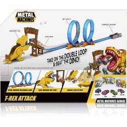 ZURU - Pista Dinosauro T-Rex Doppio Loop con auto Die Cast Inclusa, POS190122