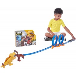 ZURU - Pista Dinosauro T-Rex Doppio Loop con auto Die Cast Inclusa, POS190122