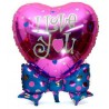 Palloncino Mylar Big Cuore Con Fiocco