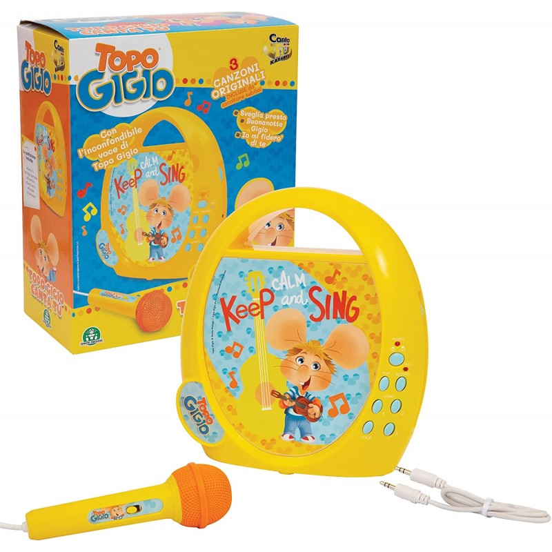 Giochi Preziosi - Topo Gigio, Canta Tu, Canta Ovunque con Topo Gigio e le Sue 3 Canzoni Originali TPG27000