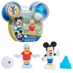 Giochi Preziosi - La casa di Topolino - Topolino, 2 statuine articolate da 7,5 cm con accessori, diversi modelli disponibili, gi