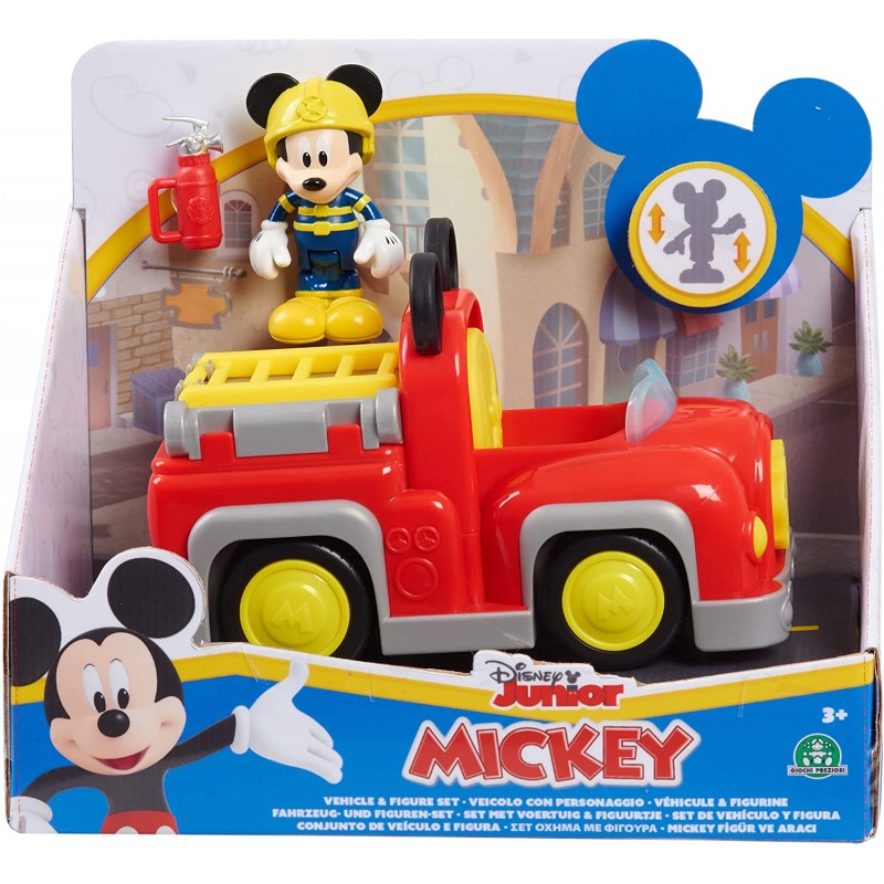 Giochi Preziosi - Topolino, veicolo con 1 statuetta da 7,5 cm e 1 accessorio, diversi modelli disponibili, età 3+, MCC06111.