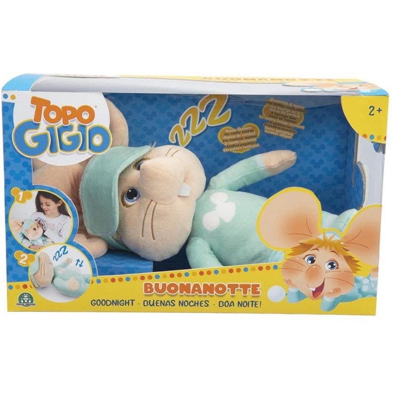 Grandi Giochi - Topo Gigio buonanotte, Fa la Nanna, Russa e Il pancino Si muove Davvero, TPG19000