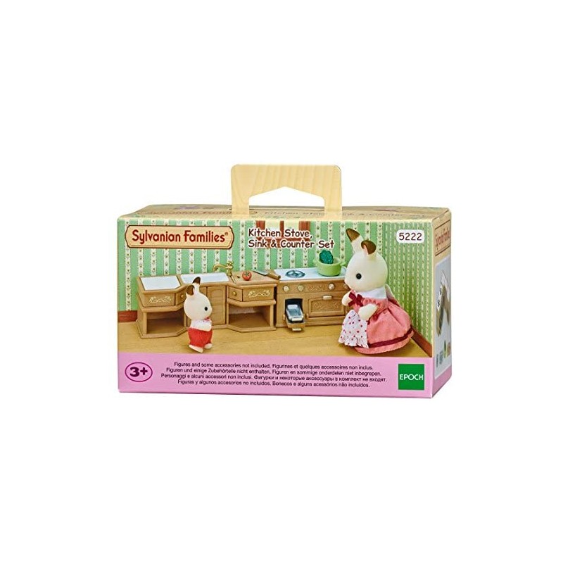 Sylvanian Families - 5222 - Kitchen Stove, Sink e Counter Set