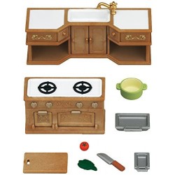 Sylvanian Families - 5222 - Kitchen Stove, Sink e Counter Set