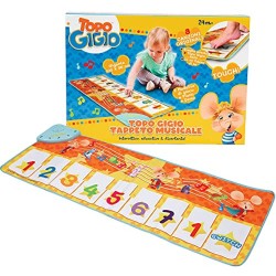 Giochi Preziosi - Topo Gigio - Tappeto Musicale Ripiegabile, 2 modalità tra cui scegliere, tre canzoni originali incluse, per ba