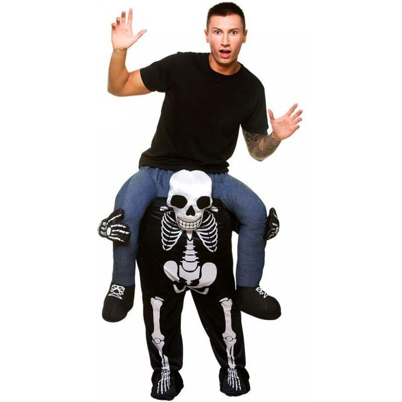 Carry Me® Skeleton Costume adulto Taglia Unica "originale"