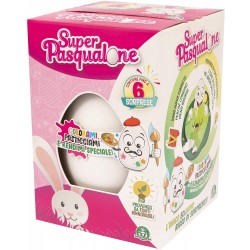 Giochi Preziosi - Pasqualone Girl Contenitore a Forma di Uovo, Ricco di Sorprese, Eco Guscio Proveniente da Risorse Rinnovabili,