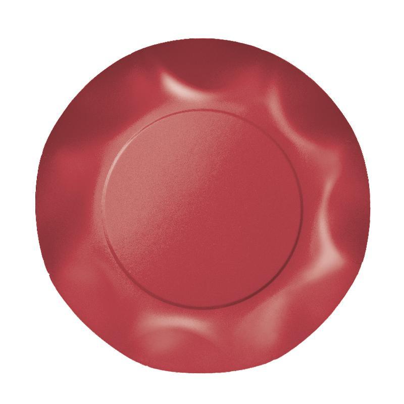 Piatti Piani plastificati per alimenti Twenty - Rosso - 10 pz - Ø cm 26, ROSSO1T