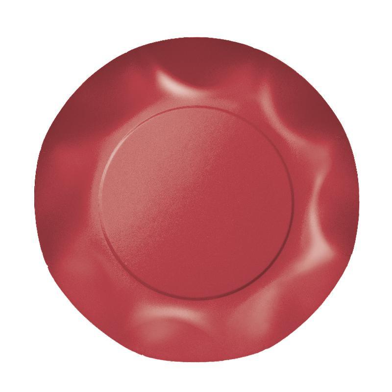 Piatti Grandi plastificati per alimenti Twenty - Rosso - 10 pz - Ø cm 29,5, ROSSO5T