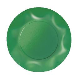 Piatti Piani plastificati per alimenti Twenty - Verde - 10 pz - Ø cm 26, VERDE1T